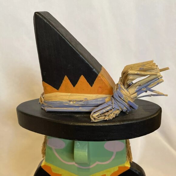 Wooden Witch by Seasonal Specialties Company 13.5" Freestanding Halloween Decor - Picture 9 of 13